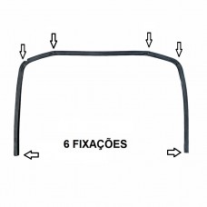 JUNTA DA PORTA DO FORNO 440X250 EM U 6 GANCHO