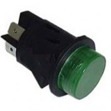 INTERRUPTOR LUMINOSO VERDE REDONDO