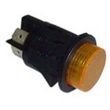 INTERRUPTOR LUMINOSO AMARELO REDONDO