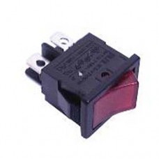 INTERRUPTOR 13X20MM LUMINOSO VERMELHO 4 TERMI