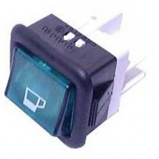 INTERRUPETOR LUMINOSO  25X25  VERDE