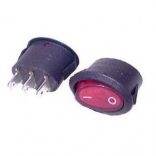 INTERRUPTOR OVAL LUMINOSO VERMELHO ( 3T.) 