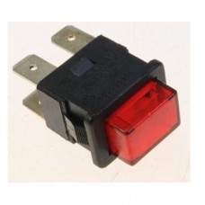 INTERRUPTOR BIPOLAR 13X20MM 4 T VERMELHO