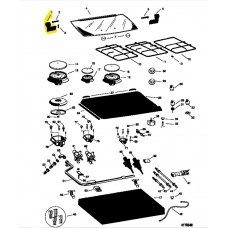 DOBRADIÇA DO FOGÃO ARISTON PF 631A